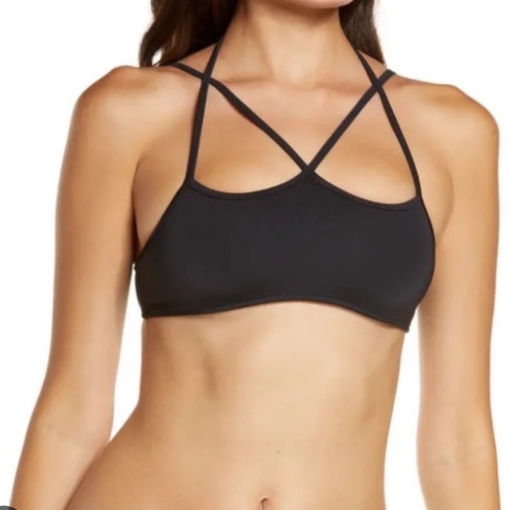 Frankie's Bikinis Black Swim Bandeau